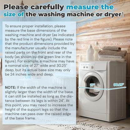 YODOLLA Laundry Pedestal with Sink Cabinet for 2 Washer and Dryer