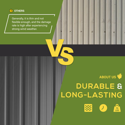 YODOLLA 12x18 Outdoor Storage Shed Large Metal Sheds & Outdoor Storage