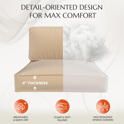 YODOLLA Outdoor Cushions for Patio Furniture 14PCS