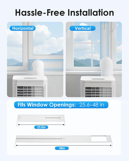 YODOLLA Portable Air Conditioners, 10,000 BTU ASHRAE (6000 BTU SACC) Quiet Standing AC Unit