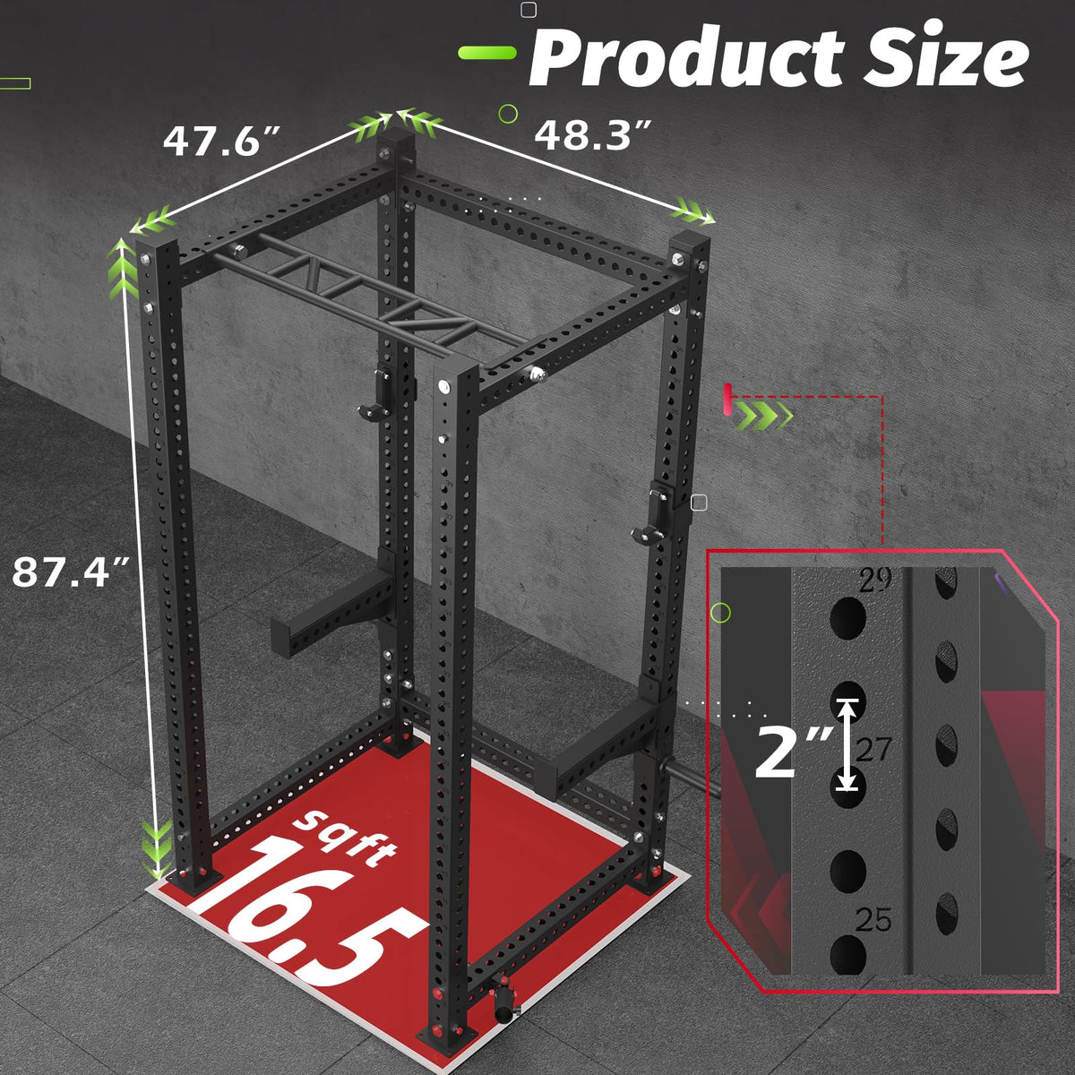 YODOLLA Commercial Power Cage, Multi-Function Power Rack