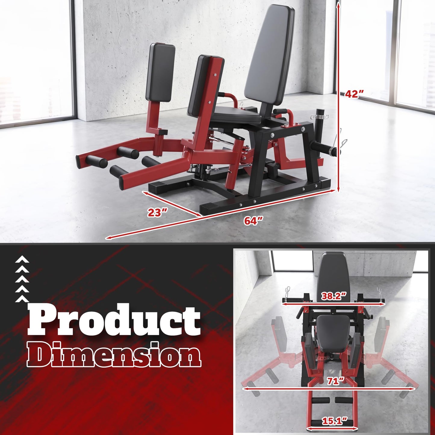 YODOLLA -in-1 Glute Machine with 3D Curved Motion, Hip Trainer