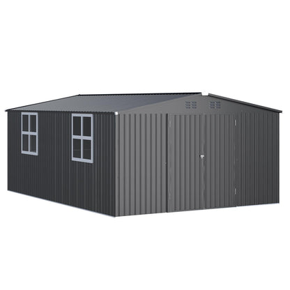 YODOLLA 12x18 Outdoor Storage Shed Large Metal Sheds & Outdoor Storage