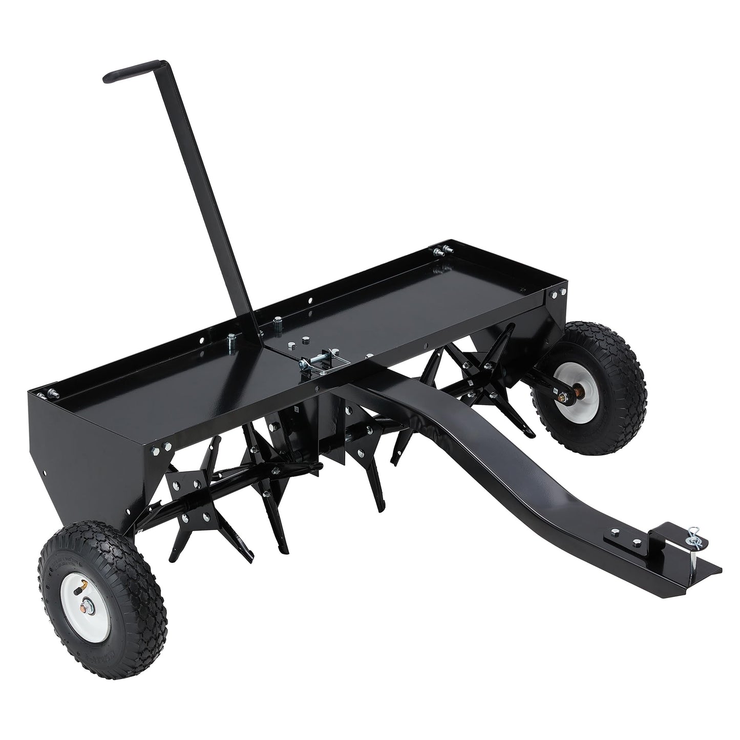 YODOLLA 48" Tow Behind Plug Aerator, Galvanized Steel Aerator Lawn Tool Tow Behind