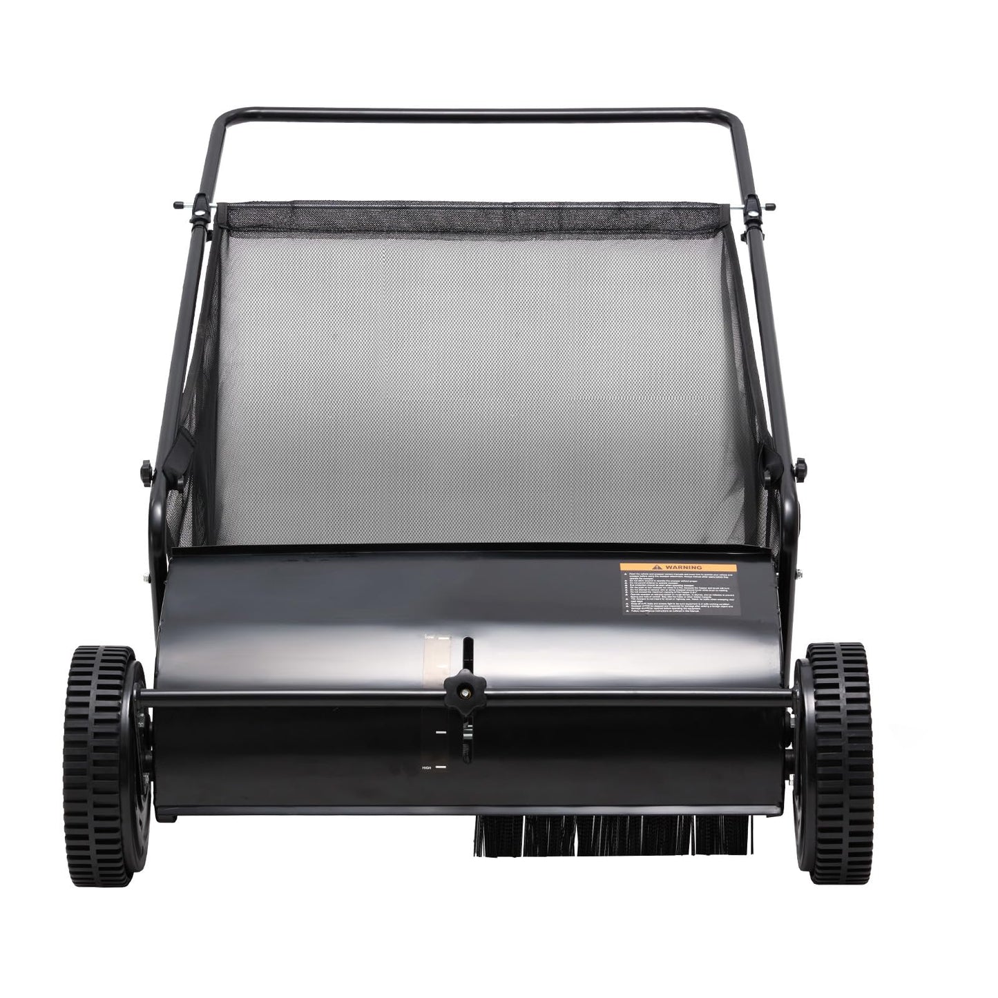 YODOLLA Push Lawn Sweeper, 26 Inch Leaf Collector 7 Cu. Ft. Hopper Capacity